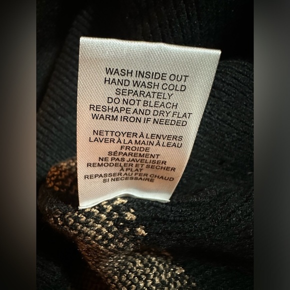 NWT Como Vintage Sweater Black with Gold Stars Plus Sizes - Picture 6 of 9